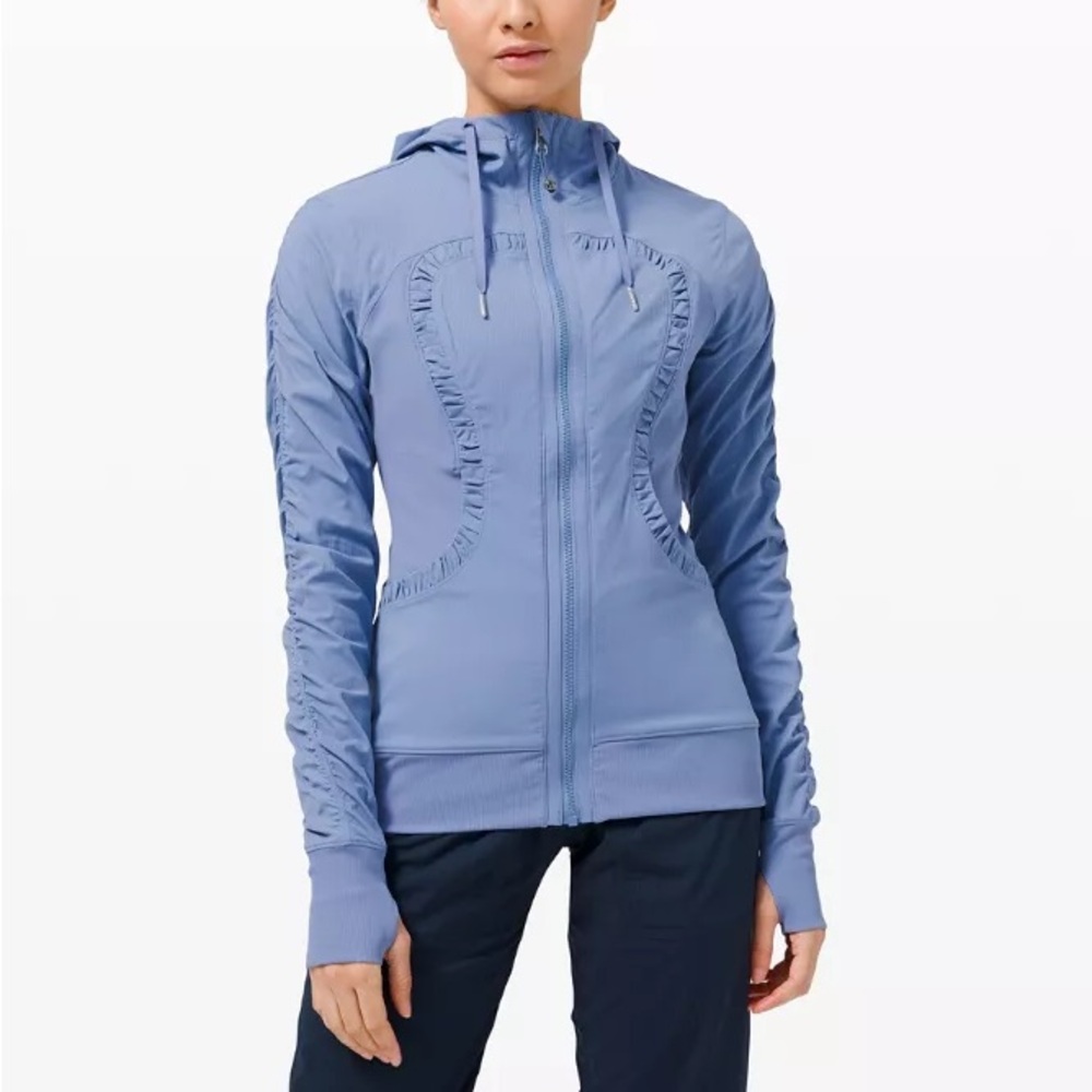 Lululemon  dance studio reversible jacket 10 Heathered water drop purple